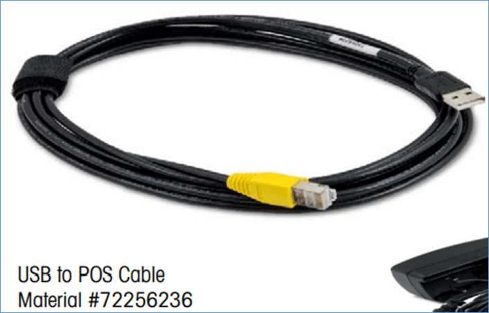 Authentieke Mettler USB naar POS kabel, onderdeelnummer 72256236.