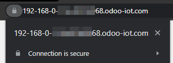 Voorbeeld van geldige SSL-certificaatgegevens op de browser.