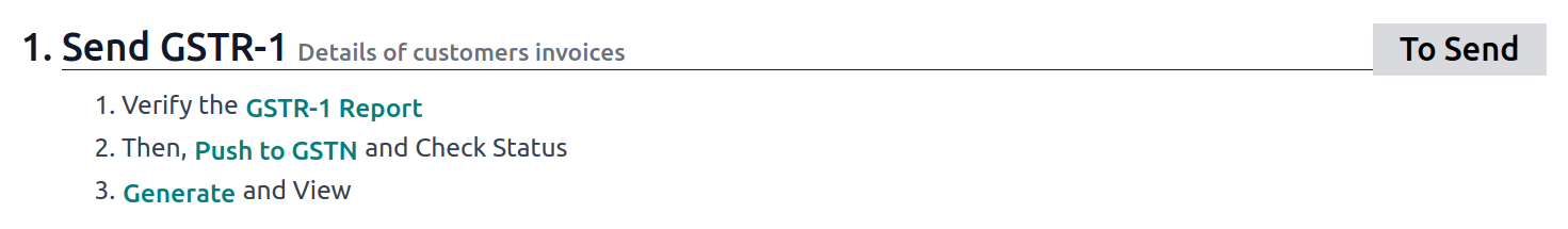 GSTR-1 generate