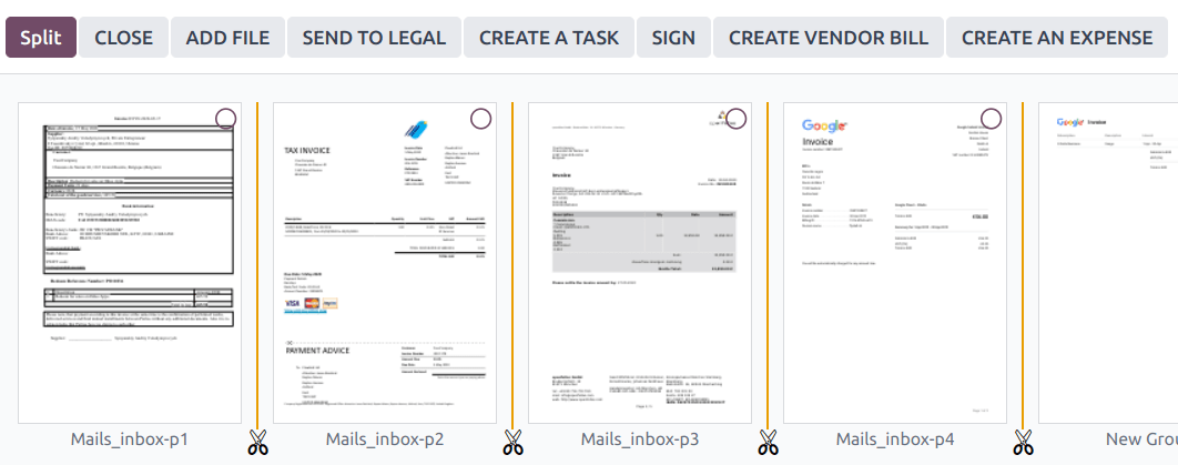Split a PDF