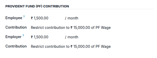 Provident Fund Section